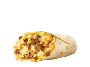 Jr. Sausage, Egg, and Cheese Breakfast Burrito