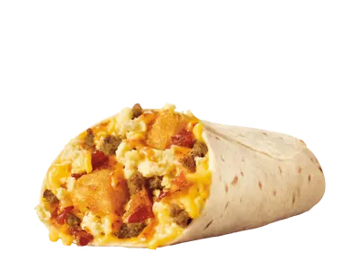 Unlimited Meat & Cheese Breakfast Burrito
