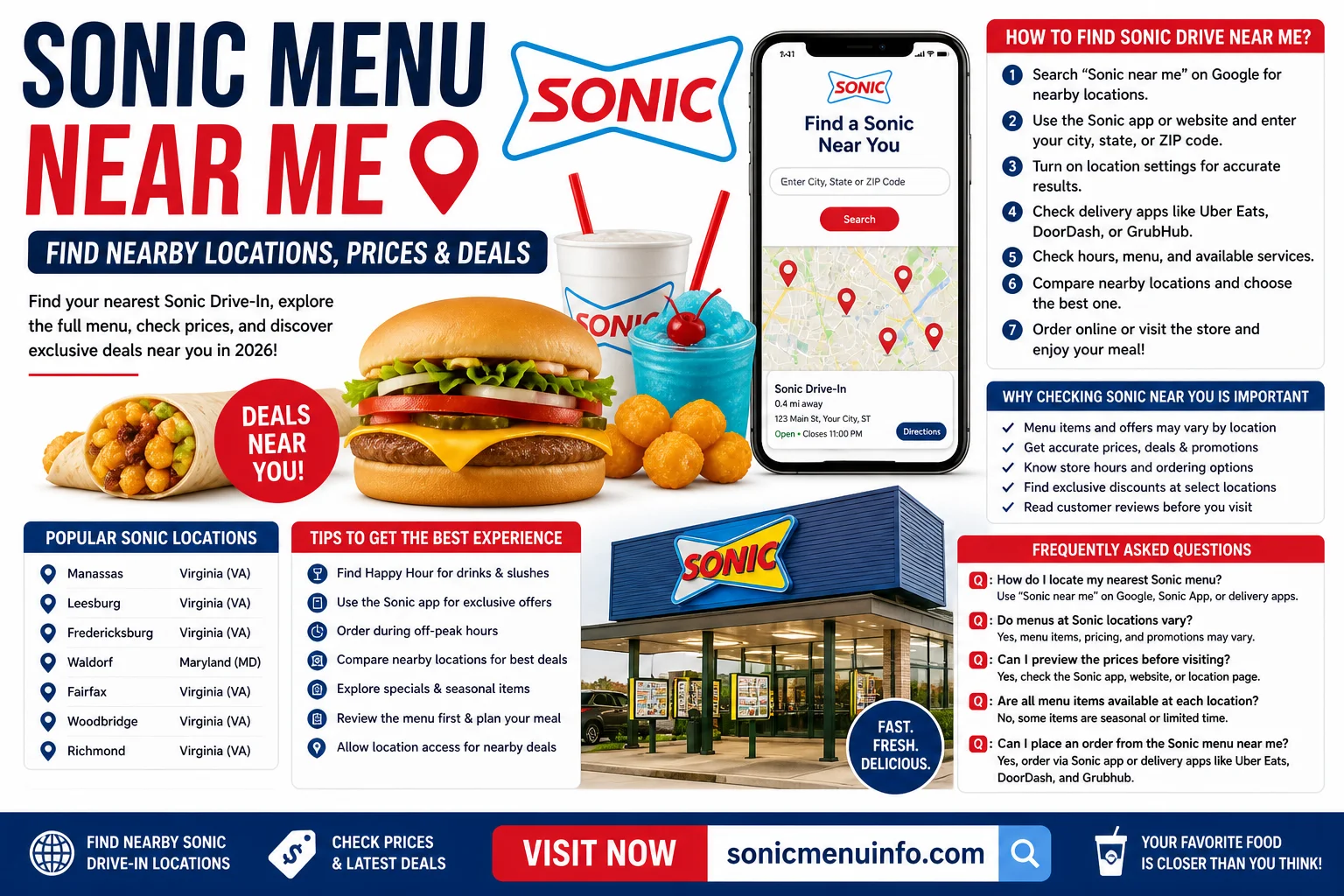 Sonic Menu Near Me
